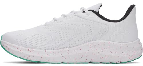 Under Armour UA Charged Pursuit 4 BlSneaker para Hombre, Blanco Verde Modo Blanco, 45 EU