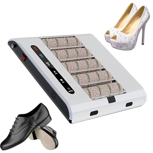 Nettoyeur de Semelles, cireuse à Induction Automatique Rechargeable, Nettoyeur de Chaussures sans Eau, Aspiration 1000 PA, essuyage Rapide en 5 Secondes, for la Maison, Le Bureau et l'hôtel