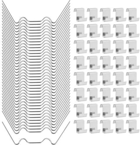 120 Pezzi Clip per Vetri per Serre Morsetti in Acciaio Inox di Tipo W+Z Clip Fissaggio per Serre per Serre in Acciaio Inox per Pannelli Alveolari, Pannelli per Serre, Pannelli a Doppia Parete