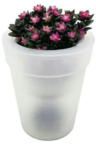 Luobannm Lámpara Solar para Macetas de Jardín Exterior, Iluminación Automática, Luz para Césped, 4 LED, Lámpara Solar Impermeable para Patio.