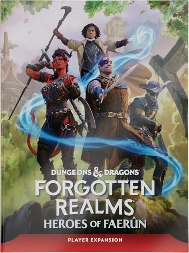 Wizards of The Coast D&D Dungeons & Dragons Forgotten Realms Heroes of Faerun Spieler-Erweiterung, Hardcover
