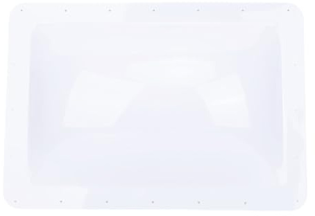 Fockety Dôme extérieur pour puits de lumière pour Camping-Car, 45,7 x 91,4 cm, Couvercle de Toit de Douche Universel pour puits de lumière pour Camping-Car, Compatible