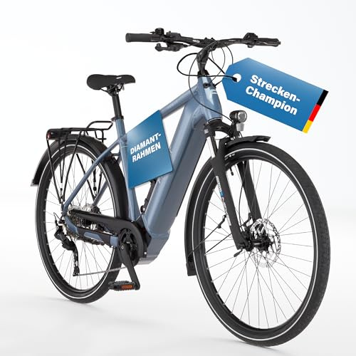 Fischer E-Bike Trekking VIATOR 6.8i Ultimate Elektrofahrrad für Damen und Herren, RH 55, Mittelmotor 90 Nm, 36 V Akku