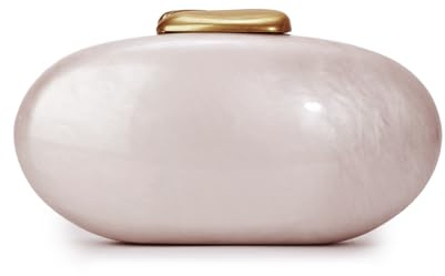 Jywmsc Bolso de Mano Acrílico con Concha para Mujer Bolso de Mano Formal para Novias y Veladas