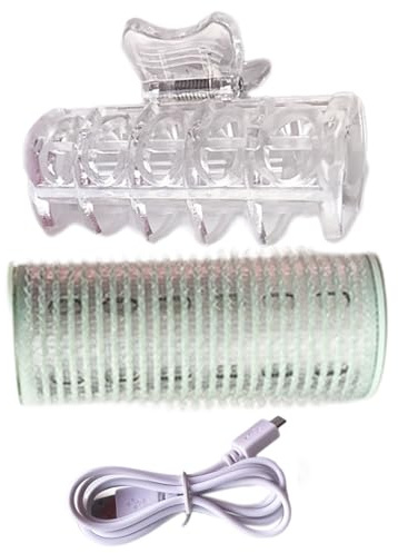 Bigoudis à cheveux auto-adhésifs - Fer à friser électrique chauffé par USB