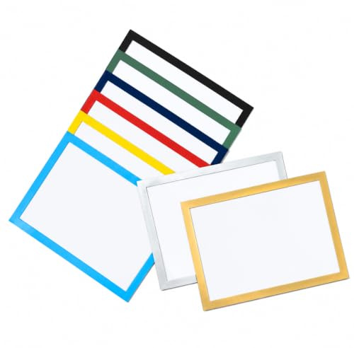 8 Stück A4 Magnetrahmen Bilderrahmen , Selbstklebender Magnetischer Diamond Painting Rahmen , Wasserdichte , Transparente Magnetische für Zertifikate , Poster , Dokumente (A4-Mehrfarbiges-8erSet)