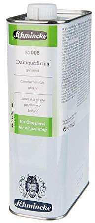 Schmincke - Dammarfirnis, 50008, Naturharzfirnis glänzend, Schlussfirnis für die Ölmalerei, glänzend, gilbungsarm, schnell trocknend, 1000 ml