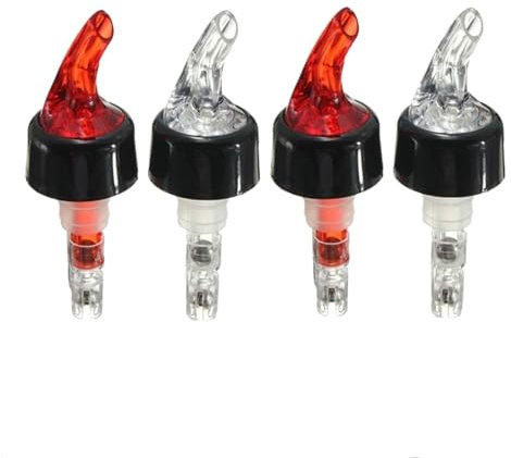 Leadigol 4PCS Bottle Spout Stopper, 30mL Quick Shot Wine Pourer Spirit Measure Measuring Pourer Drinks Wine Cocktail Dispenser for Home