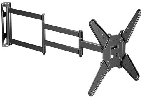 suptek TV-väggfäste med 1020 mm förlängningsarm, TV-fäste lämplig för de flesta 26-65 tums TV-apparater, vridbart och lutande TV-fäste upp till VESA 400 x 400 mm, rymmer 40 kg, A1L