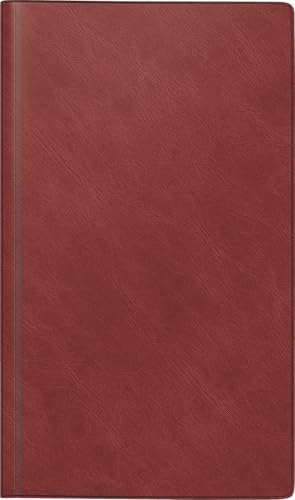rido/idé Buchkalender Mod. reise-merker 2026 | 102×172 mm, Kunststoff, weinrot