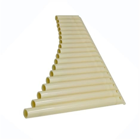 Panflöte Für Erwachsene Musikinstrument Panflöte 18 Rohr Professionelle C Taste Farbe(18 white1)