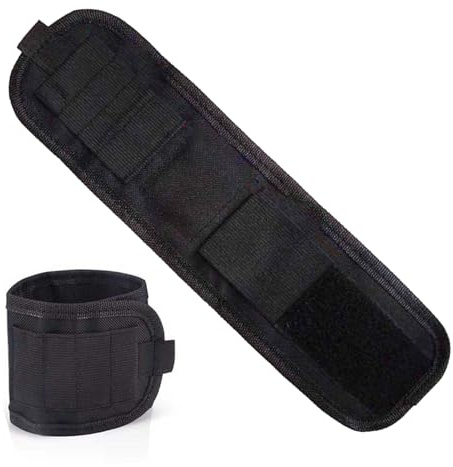 Magnetisches Armband: Stahl-Magnetarmband, Arbeitswerkzeughalter | verstellbarer magnetischer Handgelenkgurt, Nagelaufbewahrung mit freihändigen Schrauben | für Mechaniker