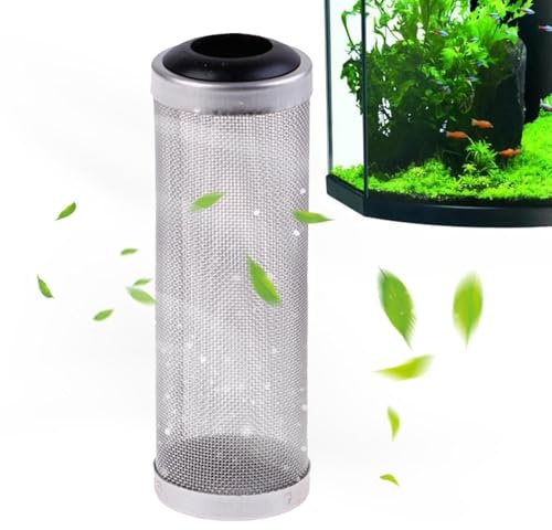 Akvariumfilternät - 6,8x2,5cm Ersättningsskydd för fiskfilter, skärmskydd för av rostfritt stål, räktankfilter Förfiltersäkert skydd | Små Skräcka boende Vattenfallsfilter Verh