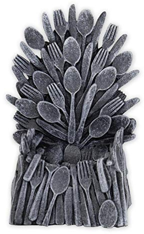 Close Up Eierbecher Egg of Thrones - grau, 100% Polyresin/Kunstharz, in Geschenkverpackung.