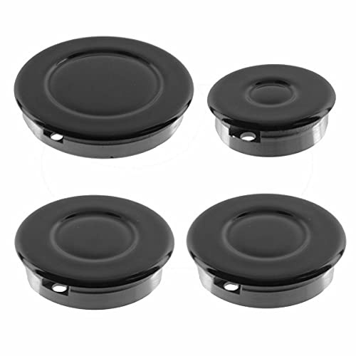 Aspares ugnsspis spis gasbrännare krona & flamma lock kit för hotpoint (liten, 2 medium och stor, 55 mm - 100 mm)