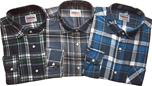 Canada Forest Übergrößen Herren 3er Set Holzfäller Arbeitshemden Extra Lang 70010-6 3XL 47/48