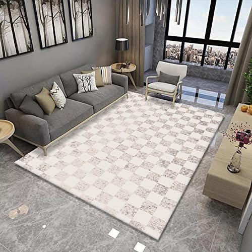 Alfombras de área grande estilo nórdico sala de estar dormitorio alfombra de abstracción ligera lujo antideslizante antiincrustante lavable baño puerta alfombra cocina alfombras pequeñas 80 * 160 cm