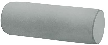 Velvetcossy Neck Roll Pillowcases Velvet Cylindrical Pillow Covers 16x6 with Hidden Zipper for House Home Decor Neck Roll Pillow Cervical Neck Roll Memory Pillow Cylinder Round Cushion (Gray, 16x6)