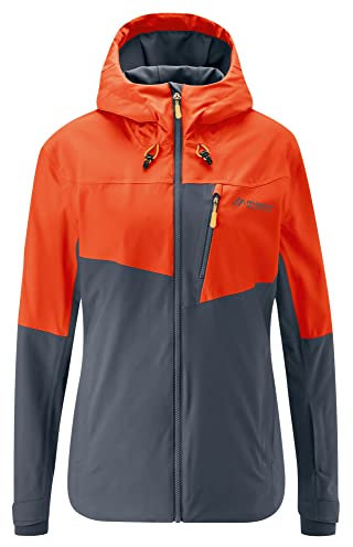 Maier Sports W Narvik Colorblock - Wasserdichte atmungsaktive Damen Hardshell Tourenjacke, Größe 44 - Farbe Ombre Blue -