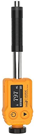CNYST Integrated Leeb Hardness Tester Meter Durometer with Type C Impact Device Range HLC 170-960 for Testing The Hardness of Surface Hardening Layers and Parts with Small Mass or Thin Thickness
