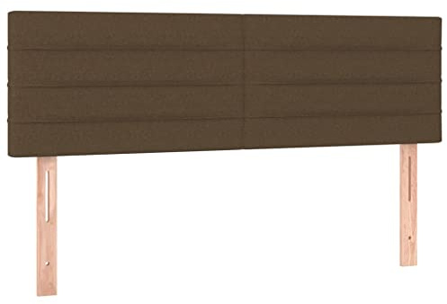 vidaXL Sänggavlar mörkbrun 144x5x78/88 cm tyg
