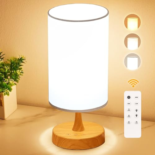 OYADISIIOP Light Therapy Lamp, 10000 Lux Daylight Lamp with 3 Color Temperatures, Adjustable Brightness, Timer & Memory Function, Sunlight Lamp with Remote Control(Grain Base White Shade)