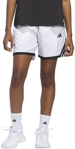 adidas Crazylite basketshorts för kvinnor, Vit/svart, M Tall