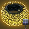 Electight 20M 200 LED Guirnaldas Luces Exterior Solar, Guirnalda Luces Solares, 8 Modos IP65 Impermeable Cadena de Luces Solar para Boda, Fiesta, Jardín, Patio, Navidad, Halloween, Blanco Cálido