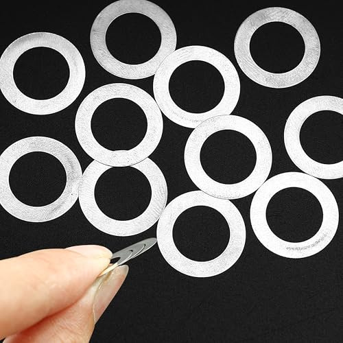 Lot de 10 rondelles M10 Zkenshan ultrafines - Rondelles plates - Très bonne résistance à l'usure - Acier inoxydable 304 (diamètre intérieur : 10 mm, diamètre extérieur : 16 mm, épaisseur : 0,1 mm)