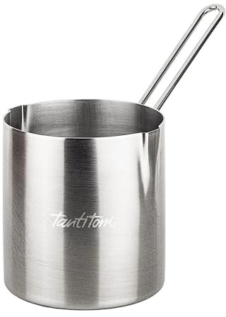 Turkish Coffee Pot Stainless Steel 26 oz – Large Cezve for Stove, Arabic & Greek Coffee Maker, Milk Warmer with Heat-Resistant Handle (26.03 oz.)