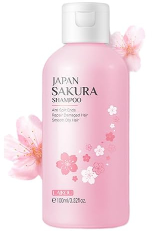 Cherry Blossoms Shampoo, Feuchtigkeitsspendendes Shampoo für dickeres, stärkeres Haar, Volumen-Shampoo, einfach nährend mit Duftnoten, feuchtigkeitsspendende und verdickende Haarpflege für fettiges