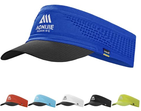Joscoal Visor Cap Unisex Ultralight Laufvisier Sport Sun Visor Elastisch Damen Herren Sonnenhut Baseballhut Sonnenschild Sonnenvisier Kappe für Golf Tennis Running Langlauf