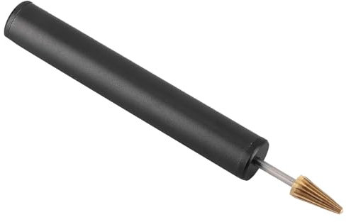 Alloy Housing, Dye Pen, Stainless Steel Inner, Electroplating Spray Paint, Convenient Printing Tool for Leather Project (Black)