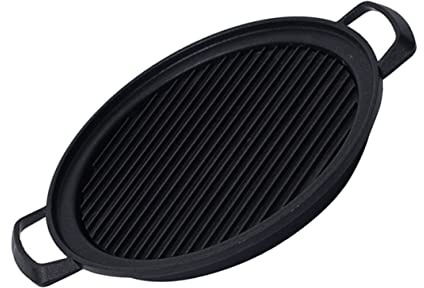 Milisten Poêle à Barbecue Plat à Four Poêle à Griller Antiadhésive Accessoires De Barbecue