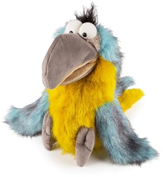 Sigikid Kuscheltier Handpuppe Papagei Cuddly Talkies Stofftier Begleiter Tröster Freund Plüschtier Bauchrednerpuppe für Kinder und Erwachsene 3-99 Jahre