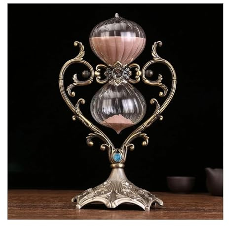 IXMLDAXD Orologio di Sabbia, Grande Orologio Antico con Sabbia Rotante a 360° Clessidra Antica 30 Minuti / 60 Minuti(60 Minutes)