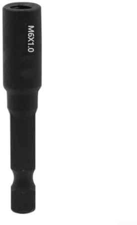 Gdfnmogo M6 M8 M10 - Juego de destornilladores de pernos y herramientas de inserción roscada, adaptador de enchufe autorroscante con vástago hexagonal de 1/4 pulgadas, acero al cromo vanadio (M6)