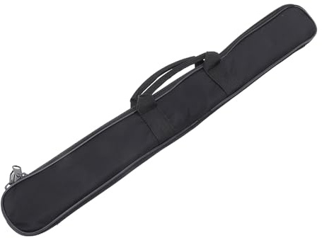 Professionelle Schwarz Flötentasche Tragbare Oxfordstoff aus Netzfach | Aufbewahrung, Leichtes Tragen, Schutz für Bambusflöte, Praktischer Beutel mit Innenfach Zufällige Farbe