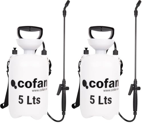 Cofan Pulvérisateur Manuel à Pression | Capacité pour 5 litres | Secteur agricole (Lot de 2)