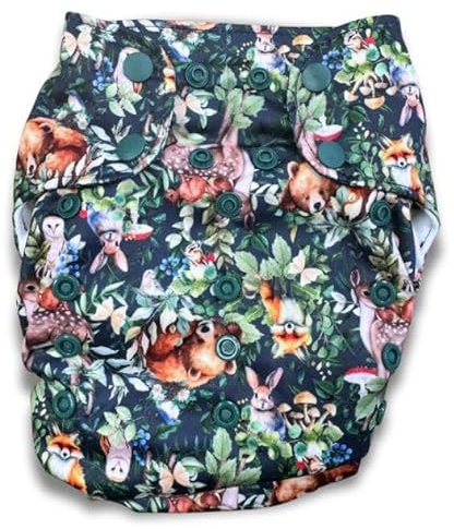 Smart Bottoms Dream Diaper 3.0 AIO Pañal de Tela Talla única (4-16 kg) - Pañal suave todo en uno, a prueba de fugas y sostenible (Brambleberry)