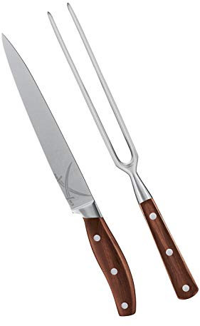 RÖSLE Tranchierbesteck, Edelstahl/Holz, 2teilig