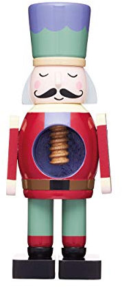 KitchenCraft The Collection Christmas Nutcracker Soldier with Real Working Mechanism, Wooden, Multi-Colour