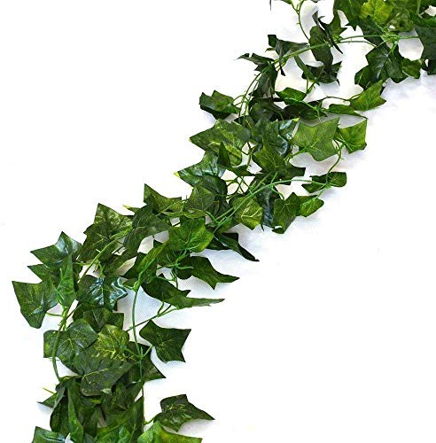 Deceny CB 168 feet Fake Foliage Garland Leaves Decoration Artificial Greenery Ivy Vine Plants for Home Decor Indoor Outdoors (Ivy Leaves)