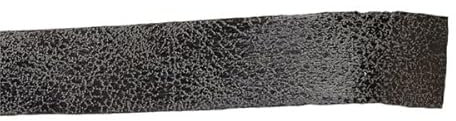 PST Spule 20 m Schrägband, Kunstleder, antik, 20 mm, Grau / Schwarz