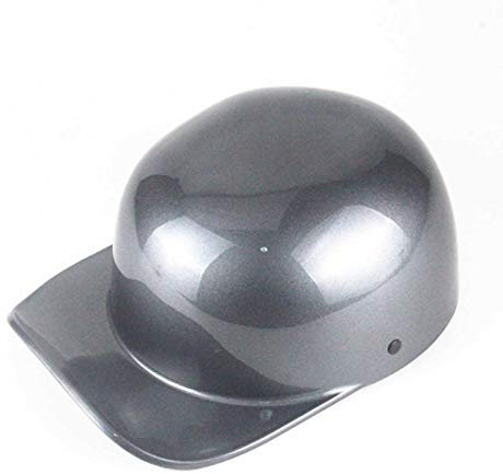 GAOZ retrò Casco Aperto Vintage Casco Adulto Moto da Baseball Scodella Stile Sicurezza Casco Uomini E Donne Berretto Scooter Bike Cruiser Chopper Ciclomotore Caschi Nero Omologato ECE