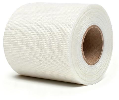 LLPT Selbstklebend Gewebeband Glasfaser-Gewebe 15cm x 30m Weiß | Industriequalität Extra Stärke, 200g Fasergewebe Schwere Reparaturband für Nahtflicken Wandriss Nahtreparatur