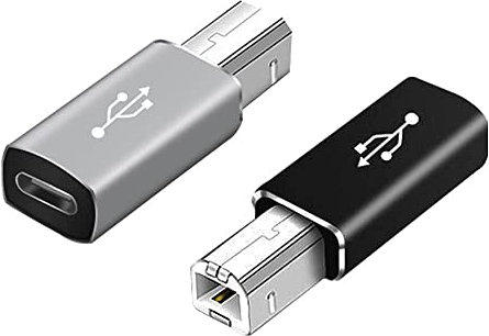 SHANFEILU Adattatore USB C femmina a stampante maschio USB B convertitore adattatore tipo C a MIDI connettore per stampante MIDI pianoforte elettrico e dispositivo di tipo C/computer portatile, 2