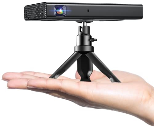 ELEPHAS Mini proyector con WiFi 5G y Bluetooth, 500 ANSI DLP portátil, Recargable para Viajes, Compatible con iOS, Android, TV Stick