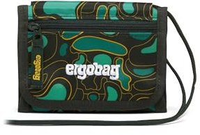 ergobag Brustbeutel Kleingeldfach, Sichtfenster TriBäratops - Dunkelgrün, Einheitsgröße