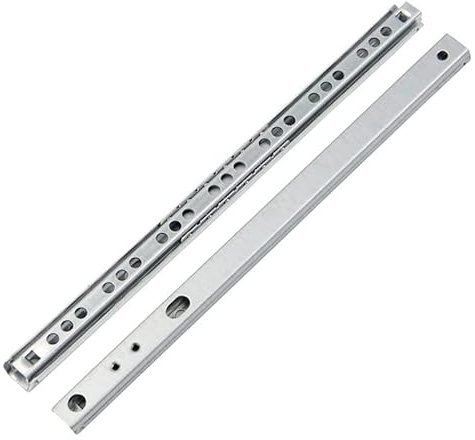 MOZTO 2pcs Ball Bearing Drawer Slides Furniture Slide Steel Ball Bearing Slides, For Keyboard Cabinet Cupboard Drawer Runners (Color : 246MM10inch)